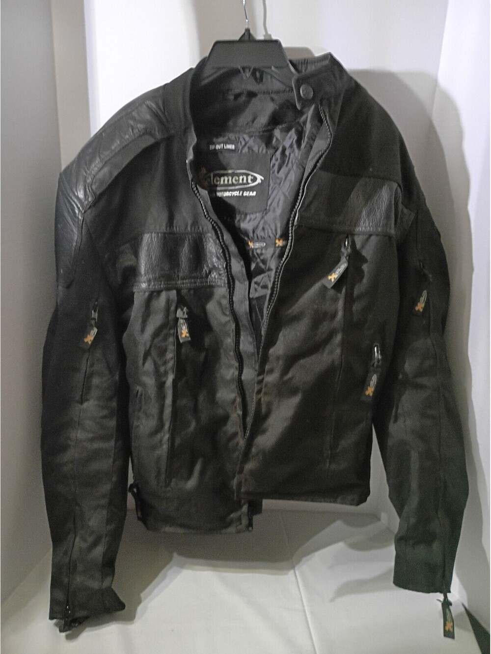 Xelement Leather & Textile Motorcycle Riding Jacket